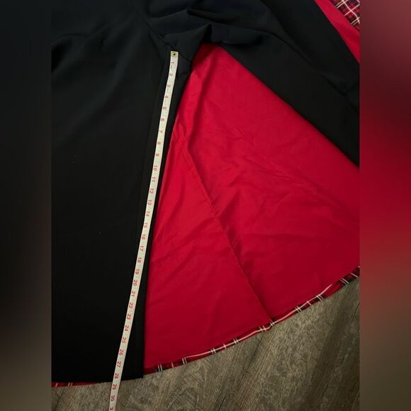 New York & Company Tartan Bow Waist Train Jumpsuit-Size 3X - Picture 8 of 9